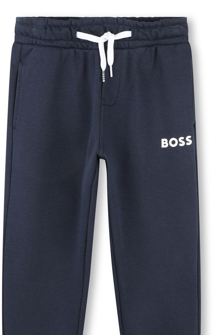 BOSS Kidswear Pantaloni de trening cu imprimeu logo - Pled.ro