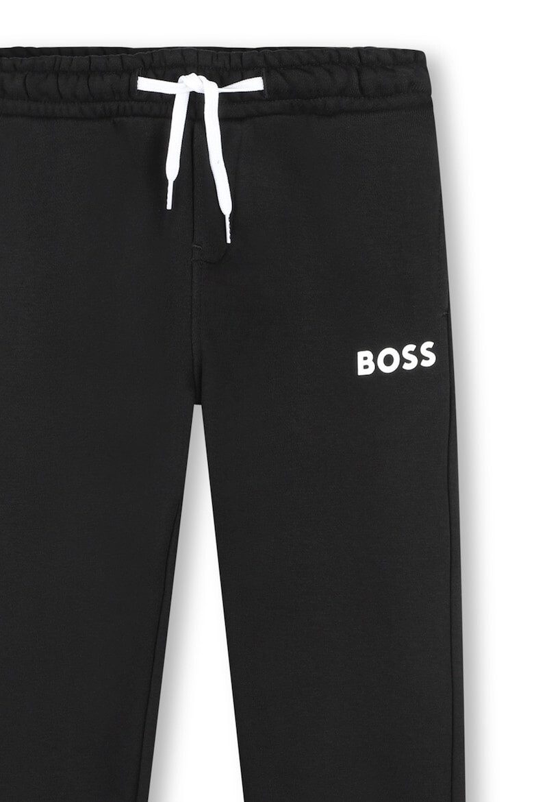 BOSS Kidswear Pantaloni de trening cu imprimeu logo - Pled.ro