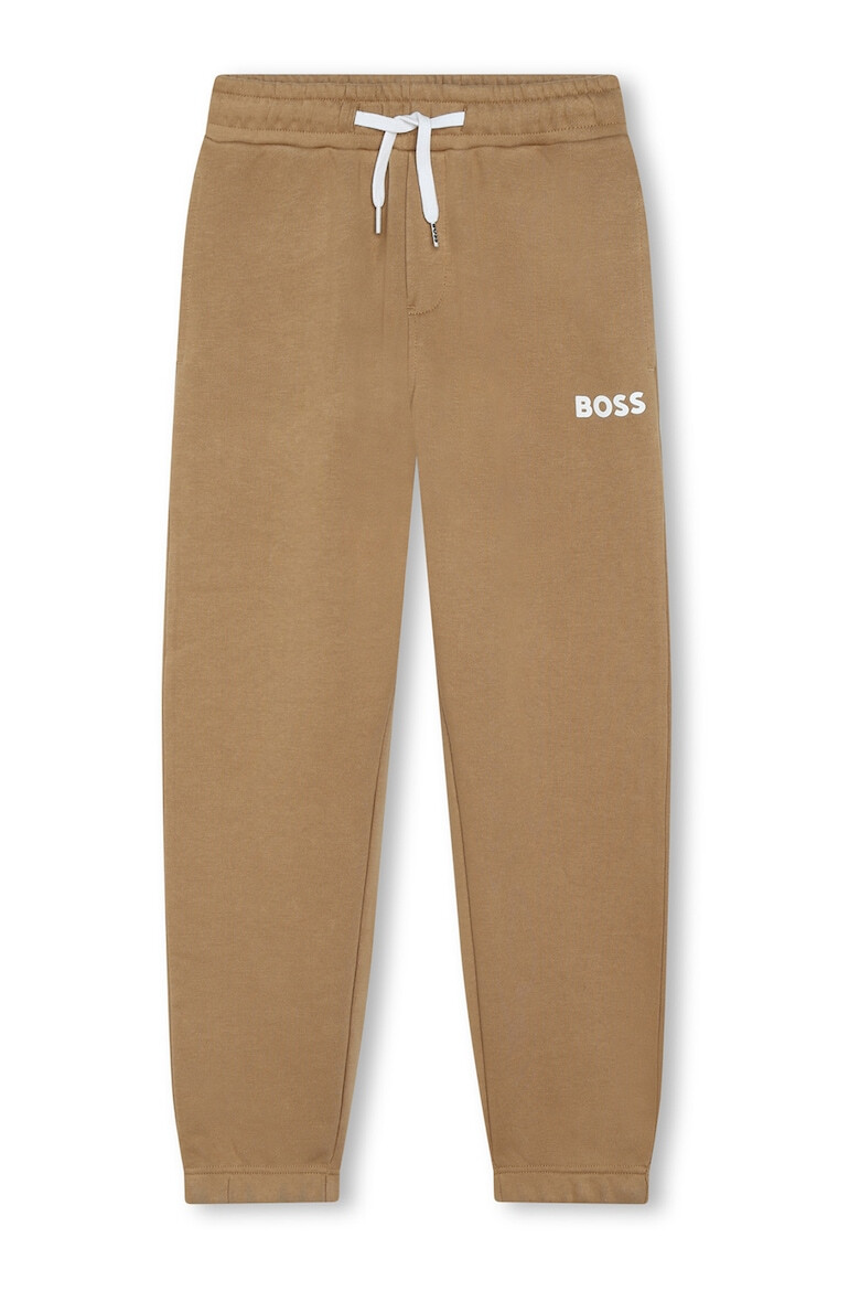 BOSS Kidswear Pantaloni de trening cu imprimeu logo - Pled.ro