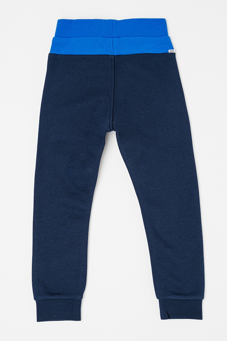 BOSS Kidswear Pantaloni de trening cu model colorblock si buzunare oblice - Pled.ro