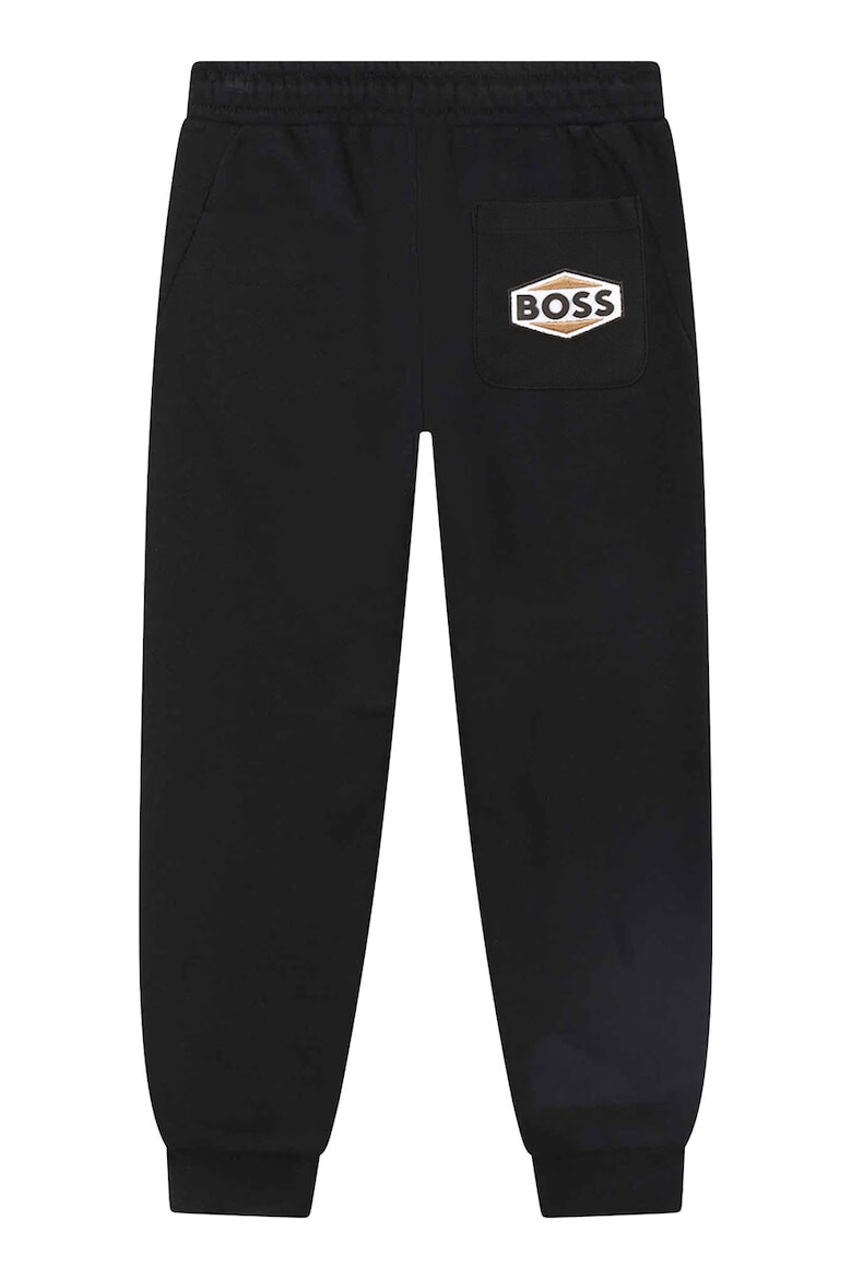 BOSS Kidswear Pantaloni de trening cu snur si buzunare cu fermoar - Pled.ro