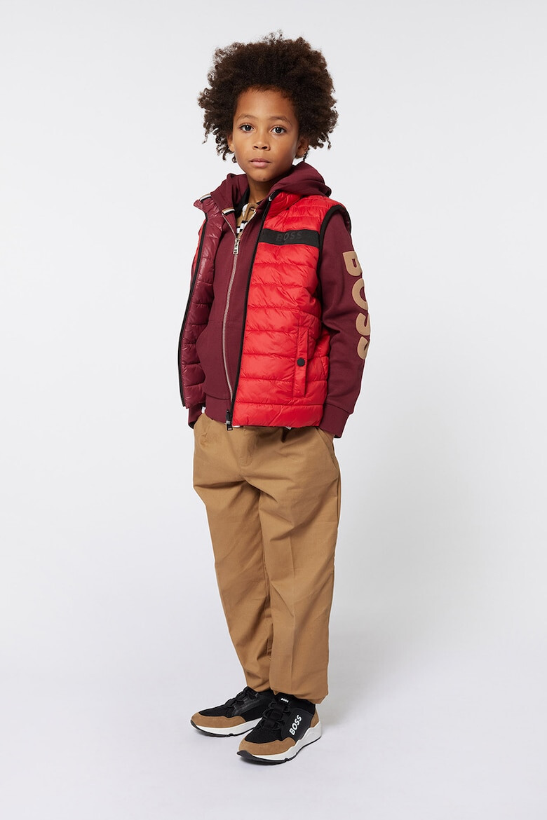 BOSS Kidswear Pantaloni din amestec de bumbac cu buzunare - Pled.ro