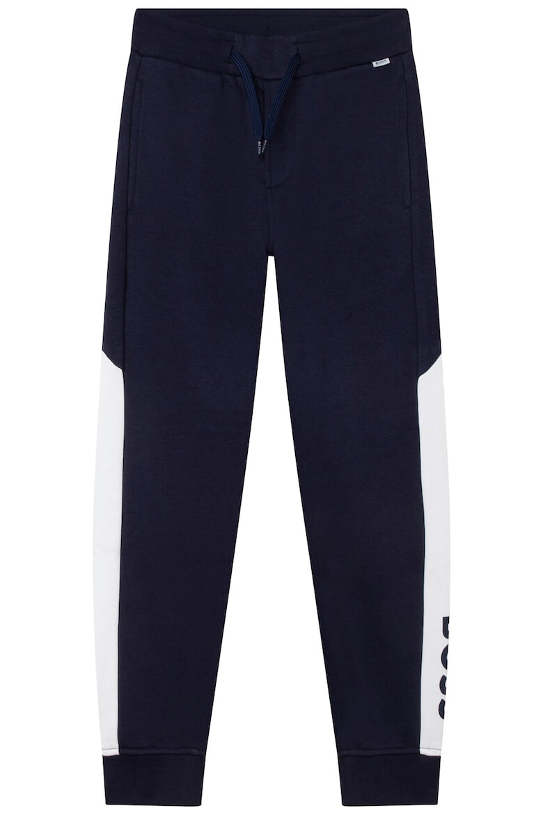 BOSS Kidswear Pantaloni sport cu segmente contrastante - Pled.ro