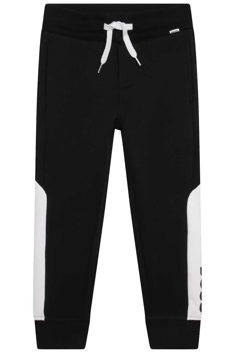 BOSS Kidswear Pantaloni sport cu segmente contrastante - Pled.ro