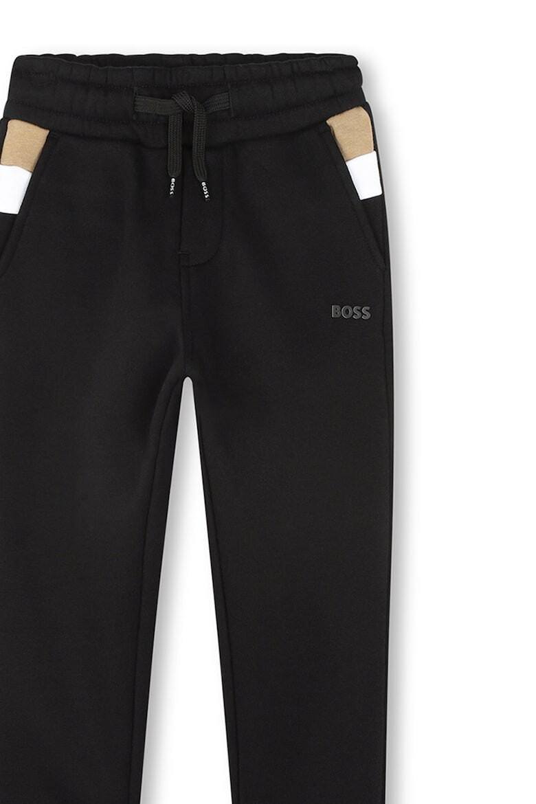 BOSS Kidswear Pantaloni sport cu snururi de ajustare si buzunare laterale - Pled.ro