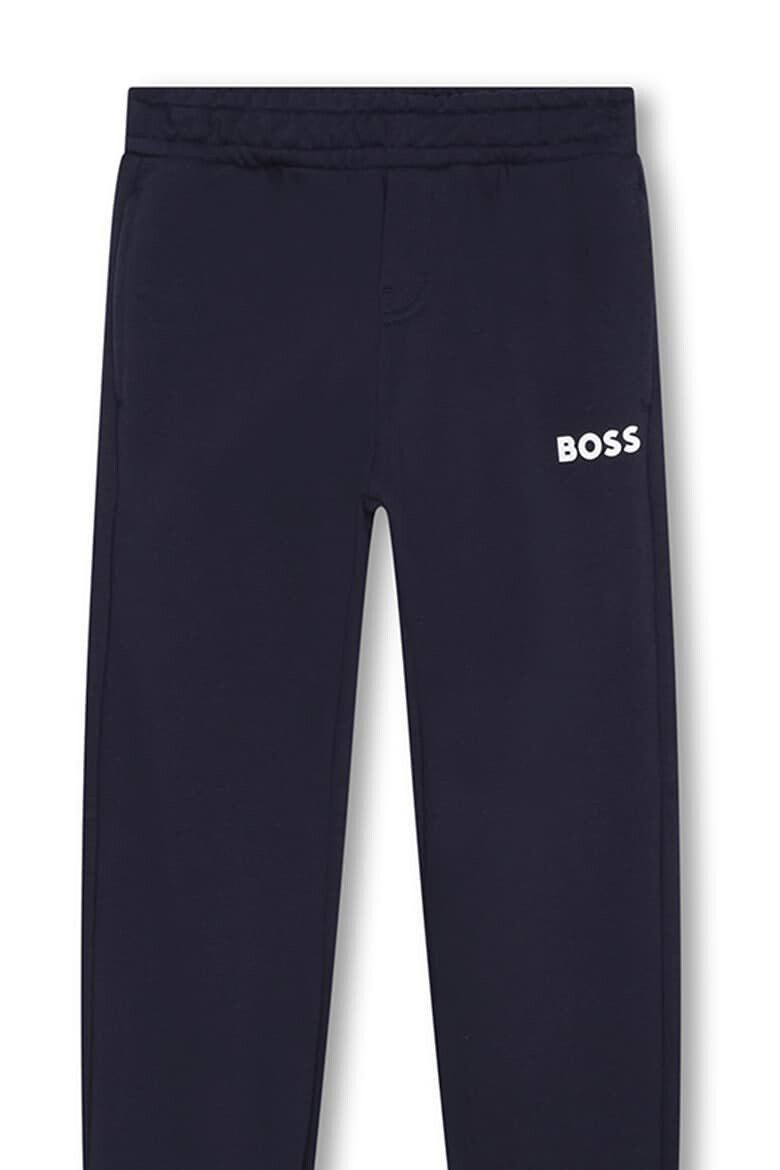 BOSS Kidswear Pantaloni sport din amestec de bumbac cu talie elastica - Pled.ro