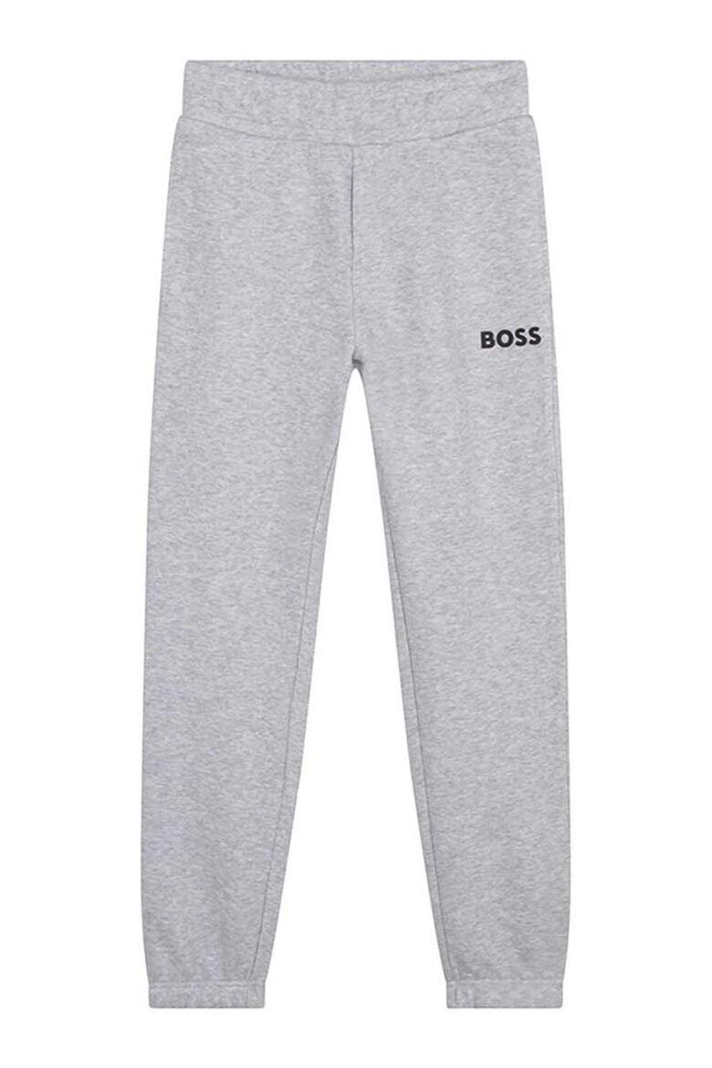 BOSS Kidswear Pantaloni sport din amestec de bumbac cu talie elastica - Pled.ro