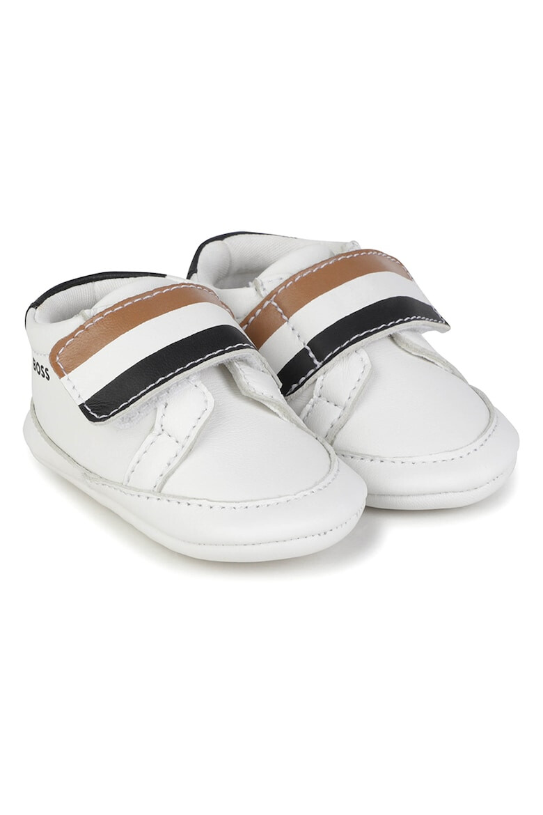 BOSS Kidswear Pantofi din piele cu inchidere velcro - Pled.ro