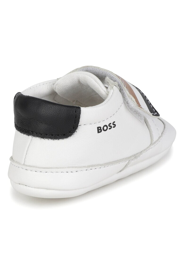 BOSS Kidswear Pantofi din piele cu inchidere velcro - Pled.ro