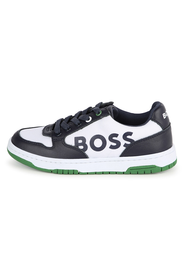 BOSS Kidswear Pantofi sport cu detalii din piele - Pled.ro