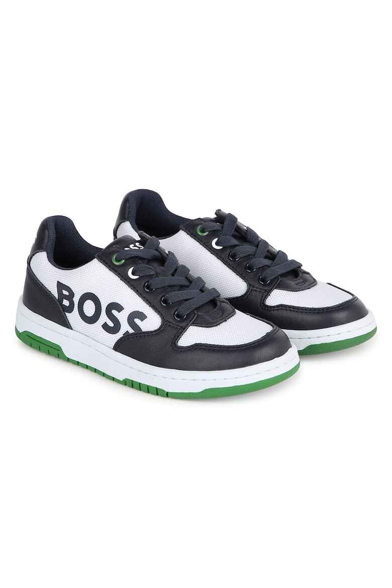 BOSS Kidswear Pantofi sport cu detalii din piele - Pled.ro