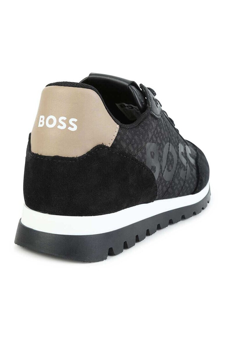 BOSS Kidswear Pantofi sport cu garnituri din piele intoarsa - Pled.ro