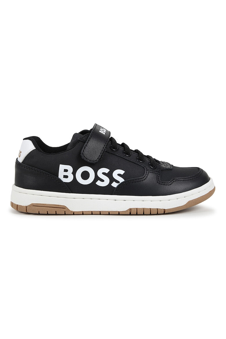 BOSS Kidswear Pantofi sport cu garnituri din piele si logo - Pled.ro