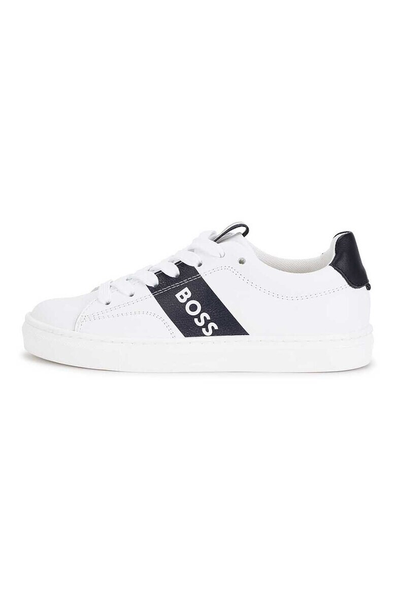 BOSS Kidswear Pantofi sport de piele cu logo - Pled.ro