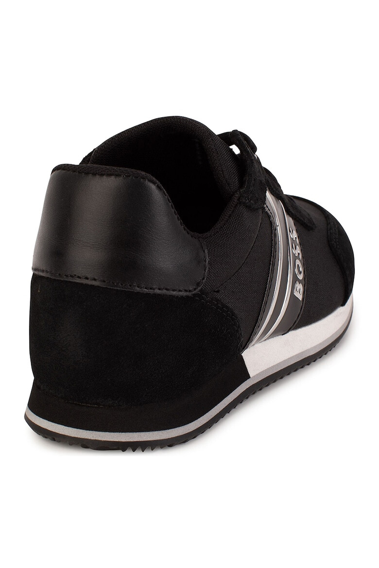 BOSS Kidswear Pantofi sport de plasa cu garnituri de piele si piele intoarsa - Pled.ro