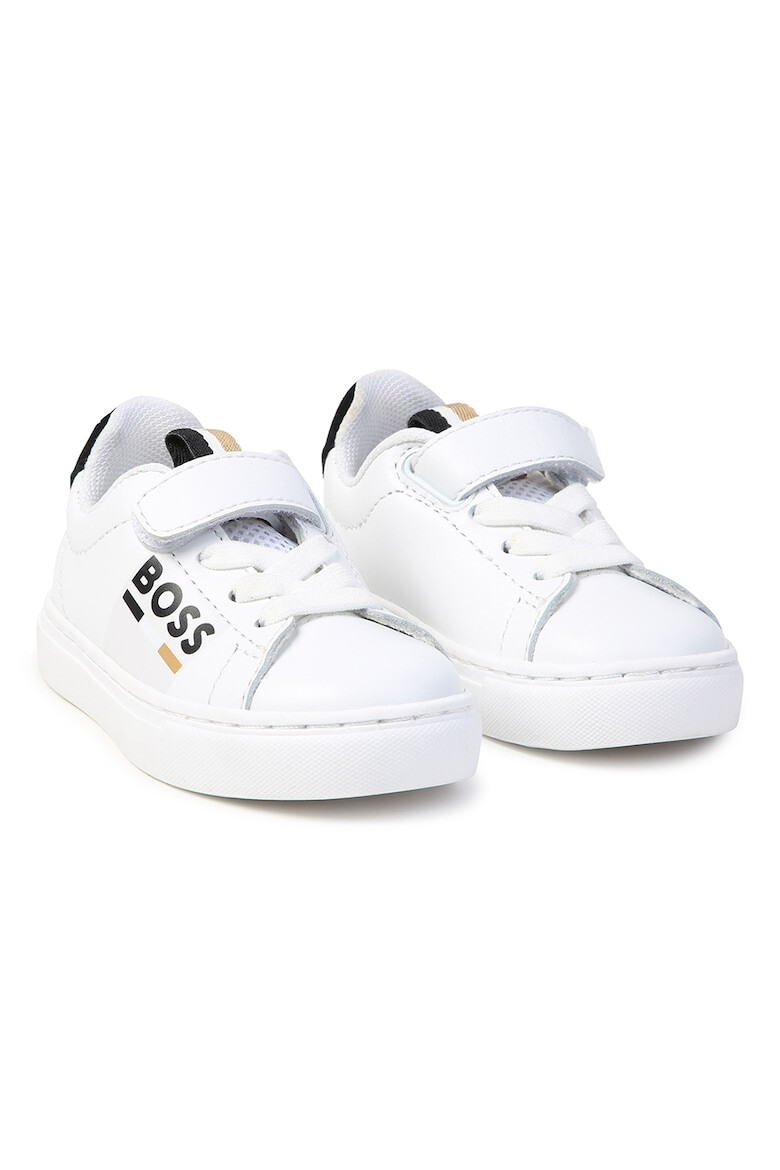 BOSS Kidswear Pantofi sport din piele cu barete cu inchidere velcro - Pled.ro