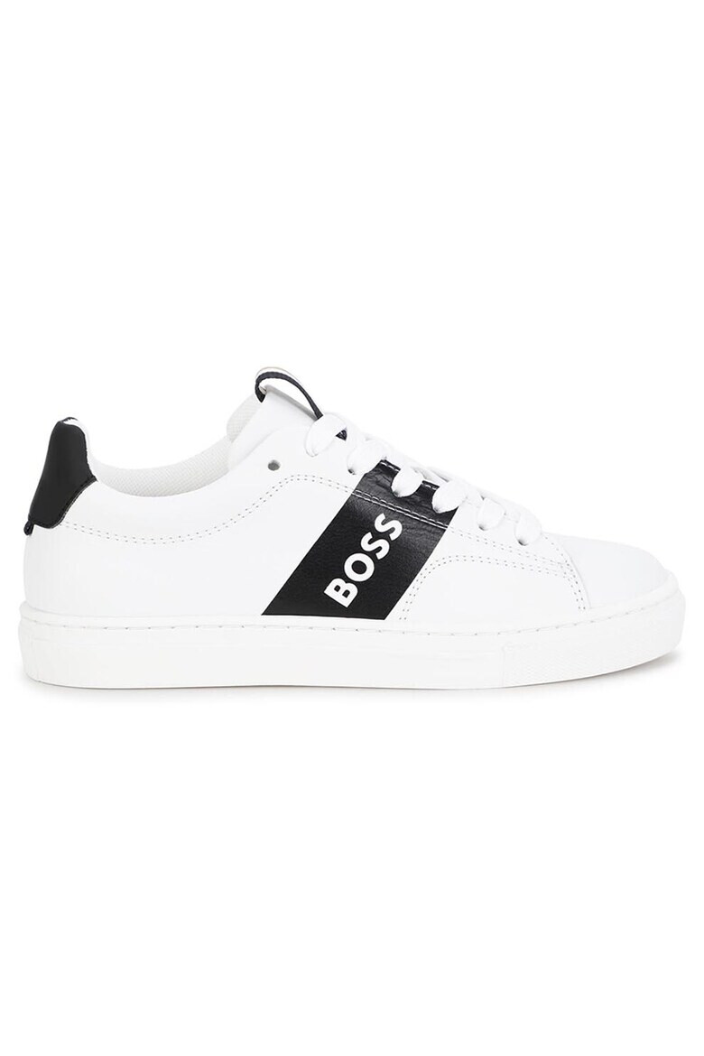 BOSS Kidswear Pantofi sport din piele cu imprimeu logo - Pled.ro