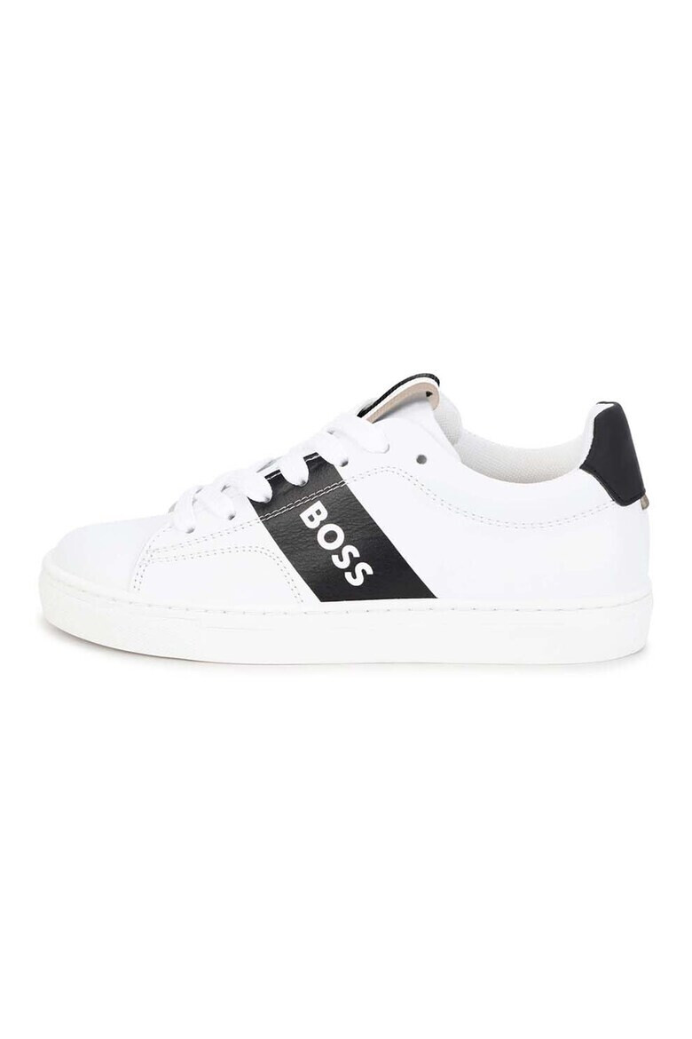 BOSS Kidswear Pantofi sport din piele cu imprimeu logo - Pled.ro