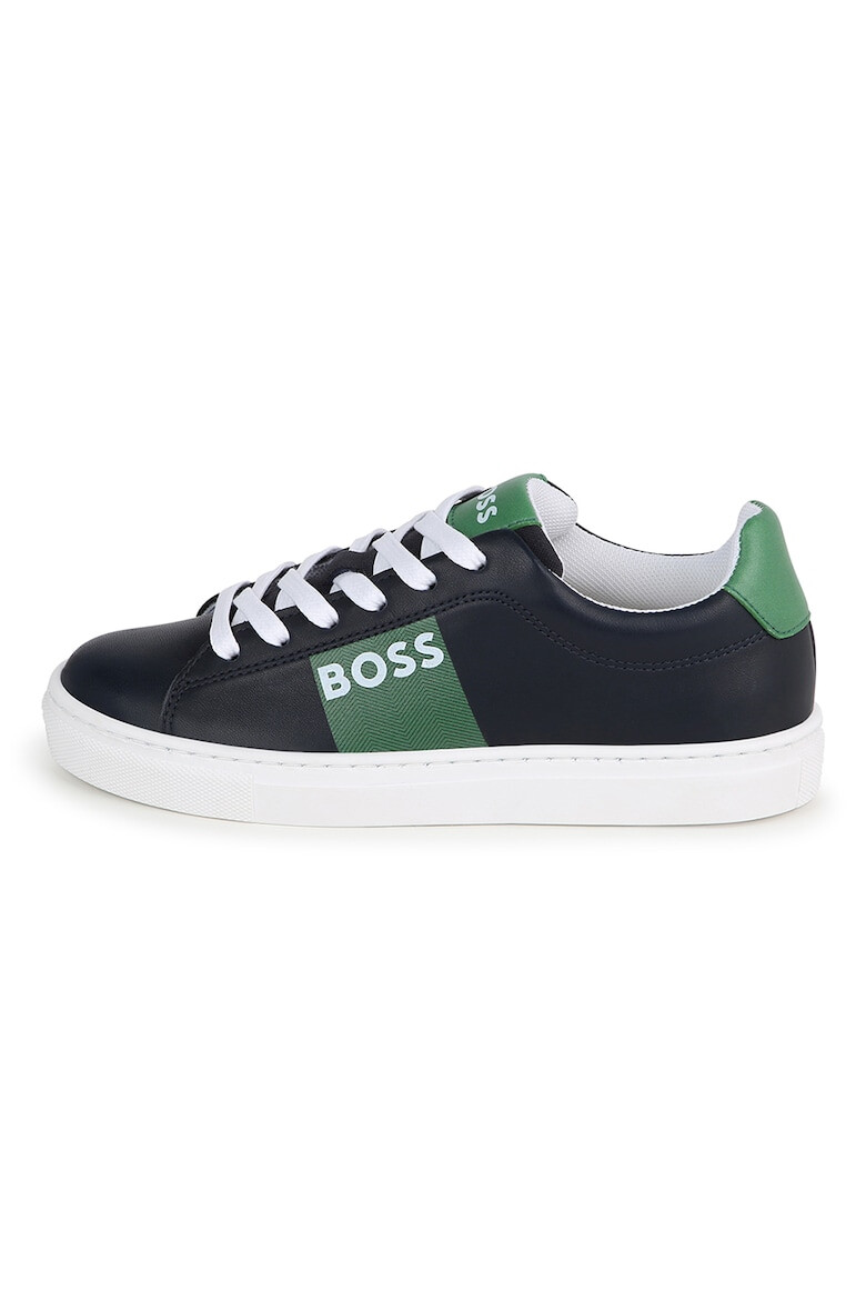 BOSS Kidswear Pantofi sport din piele cu imprimeu logo - Pled.ro