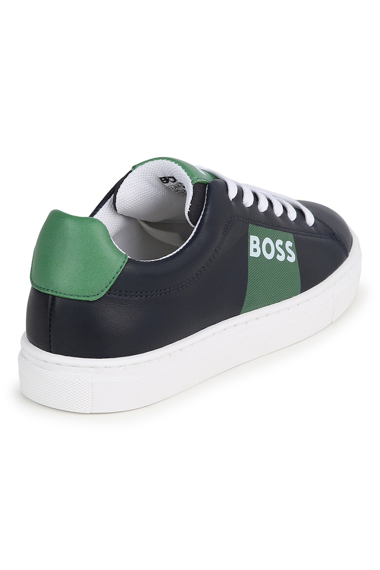 BOSS Kidswear Pantofi sport din piele cu imprimeu logo - Pled.ro