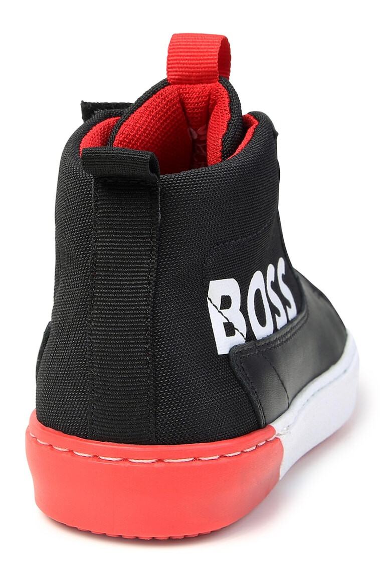 BOSS Kidswear Pantofi sport medii cu garnituri de piele - Pled.ro