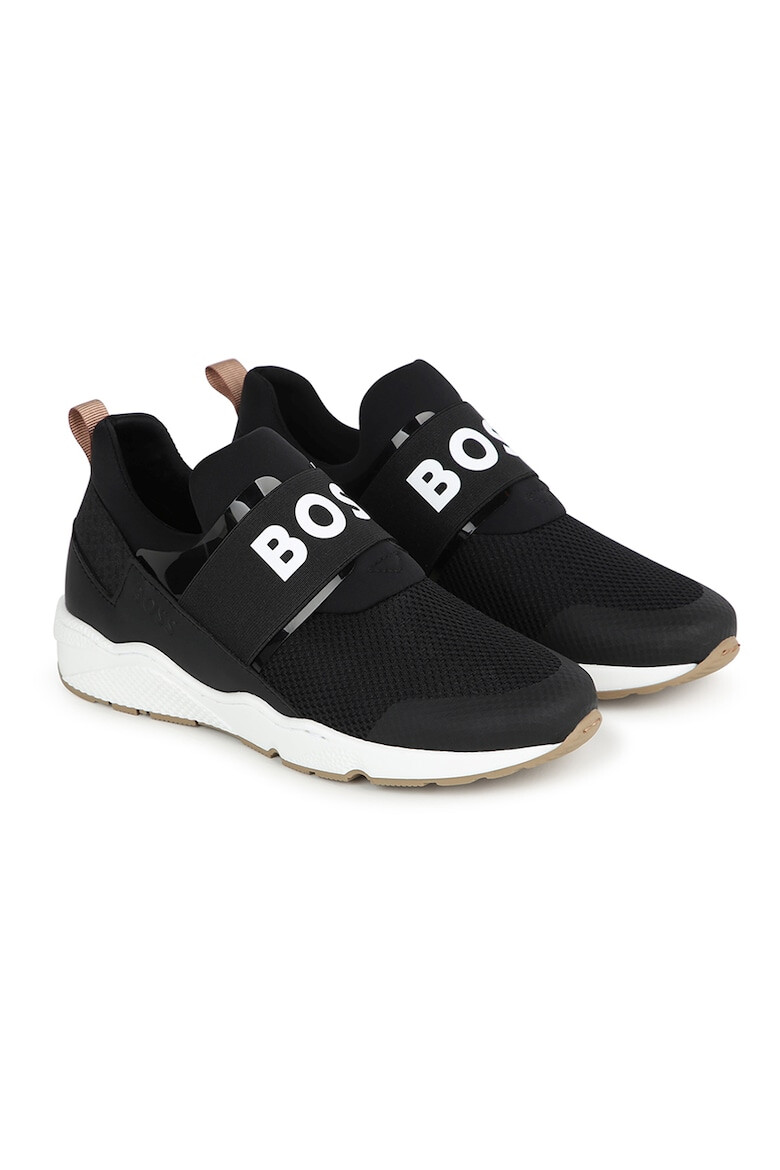 BOSS Kidswear Pantofi sport slip-on cu imprimeu logo - Pled.ro