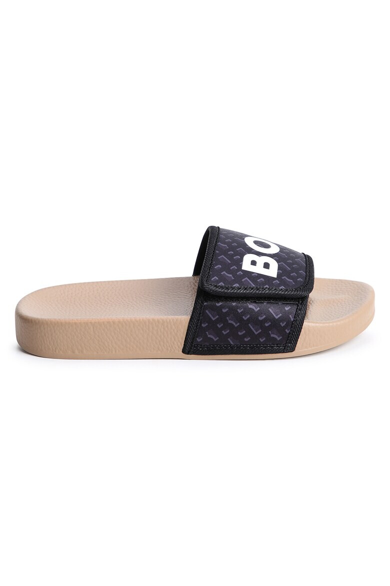 BOSS Kidswear Papuci cu inchidere velcro si logo - Pled.ro