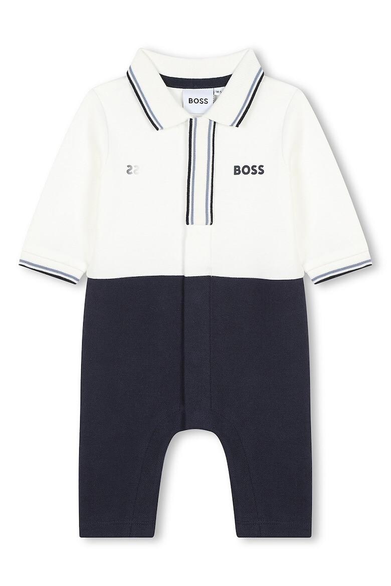 BOSS Kidswear Salopeta cu model in doua tonuri - Pled.ro