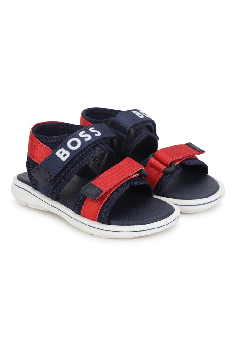 BOSS Kidswear Sandale cu detalii logo si velcro - Pled.ro