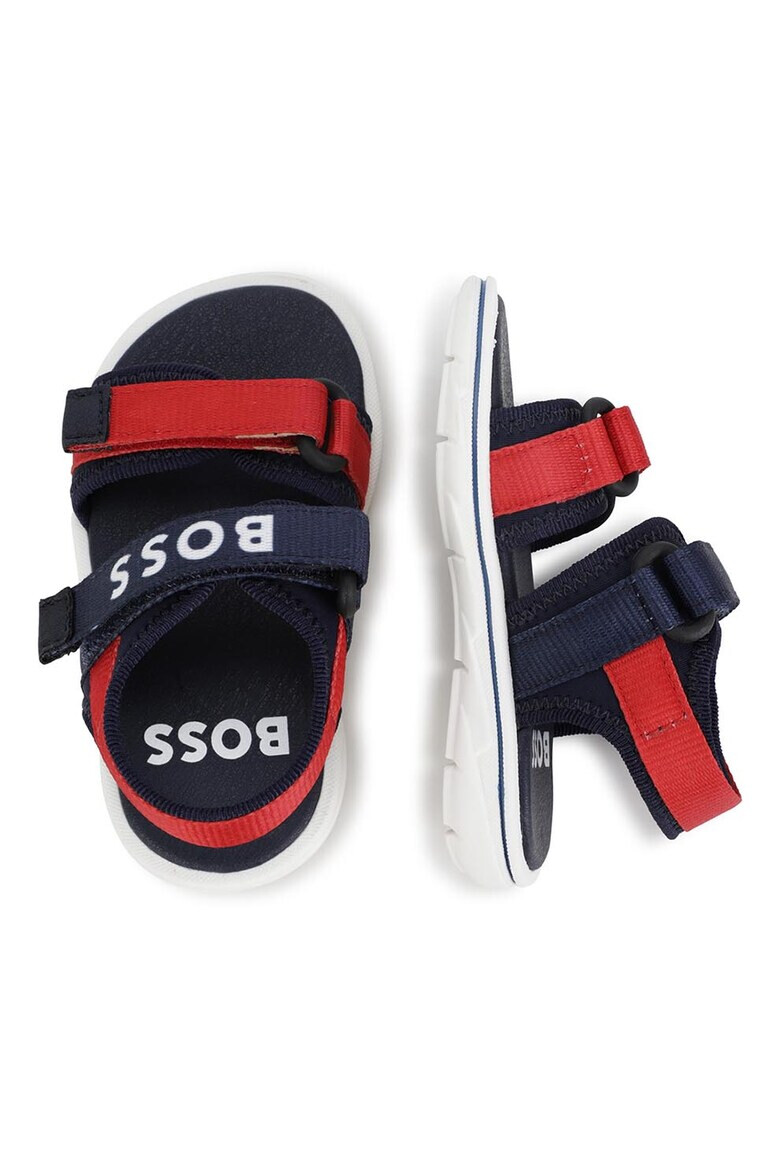 BOSS Kidswear Sandale cu detalii logo si velcro - Pled.ro