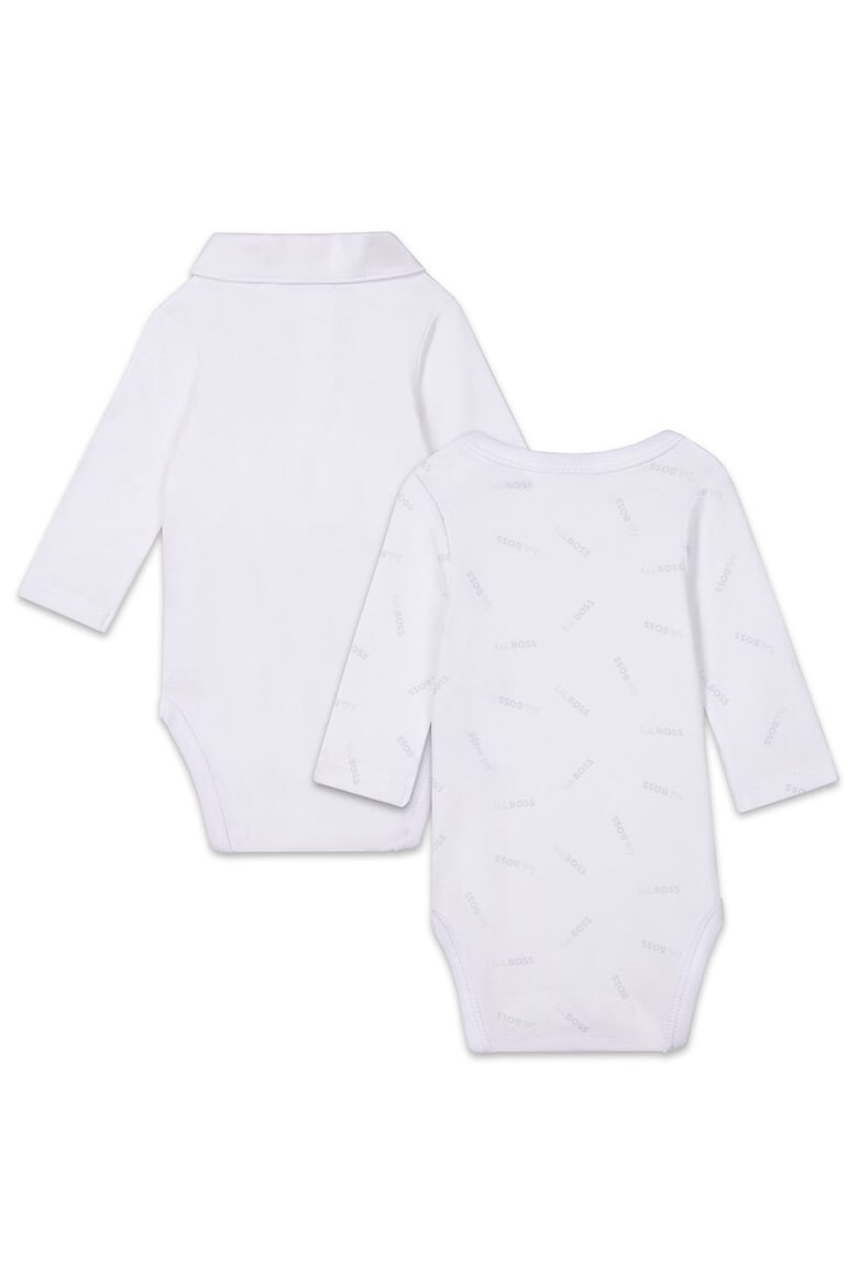 BOSS Kidswear Set de body-uri cu imprimeu logo - 2 piese - Pled.ro