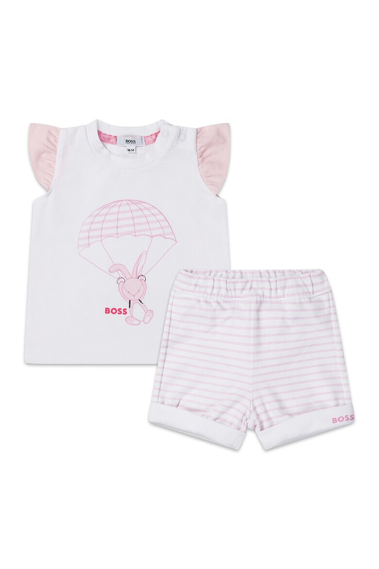 BOSS Kidswear Set de pantaloni scurti si top - 2 piese - Pled.ro