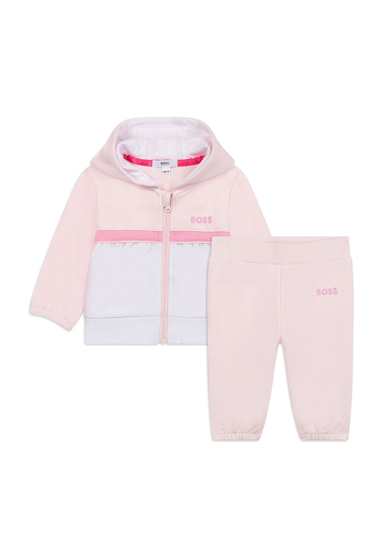 BOSS Kidswear Set de pantaloni sport si hanorac cu fermoar - 2 piese - Pled.ro