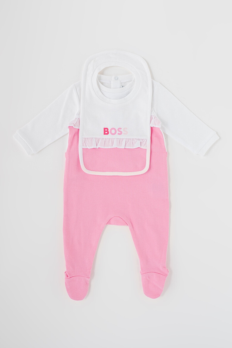 BOSS Kidswear Set de salopeta cu botosei si baveta - 2 piese - Pled.ro