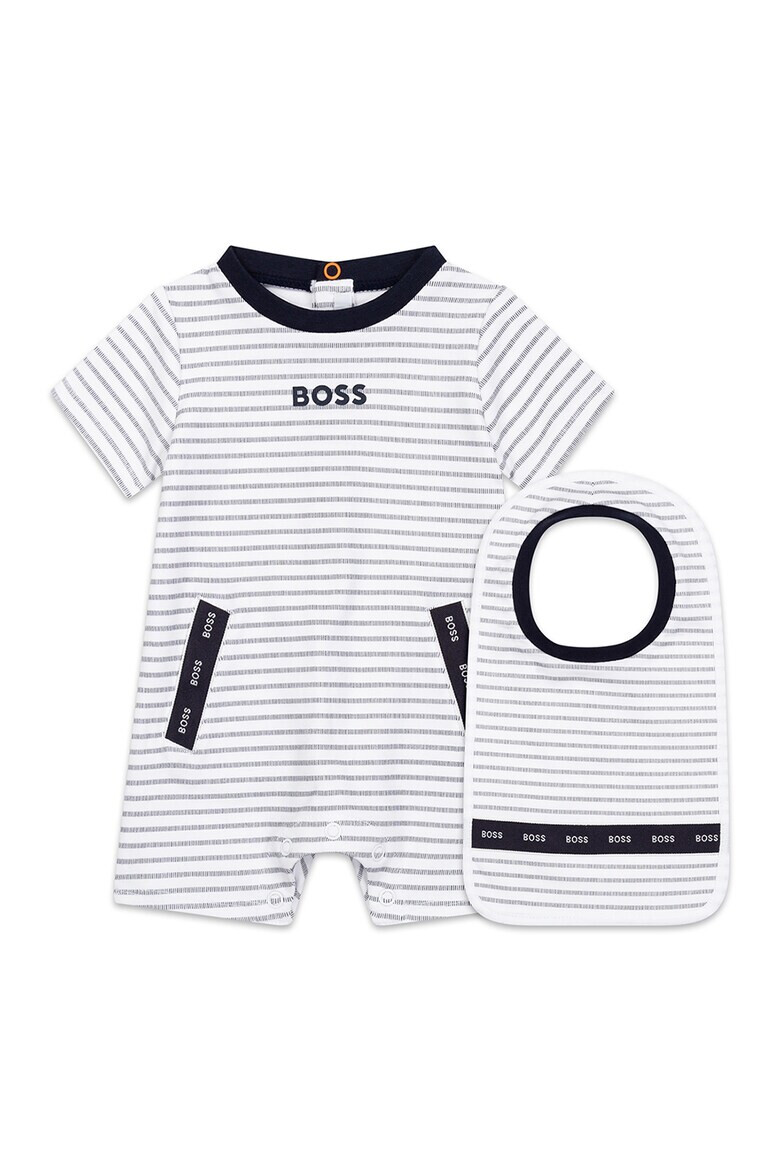 BOSS Kidswear Set de salopeta scurta si baveta - 2 piese - Pled.ro