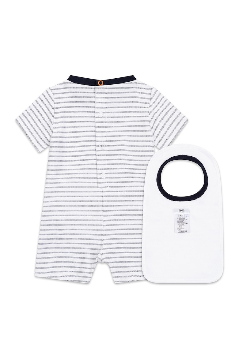 BOSS Kidswear Set de salopeta scurta si baveta - 2 piese - Pled.ro