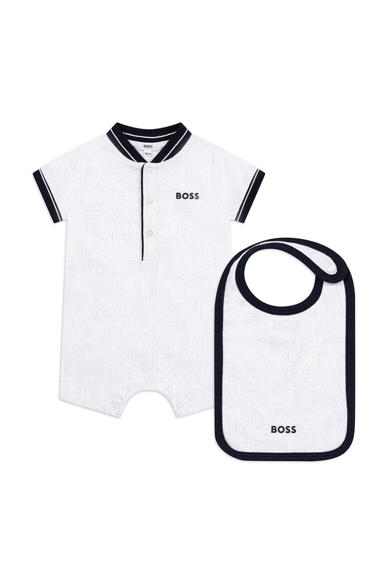 BOSS Kidswear Set de salopeta scurta si baveta - 2 piese - Pled.ro