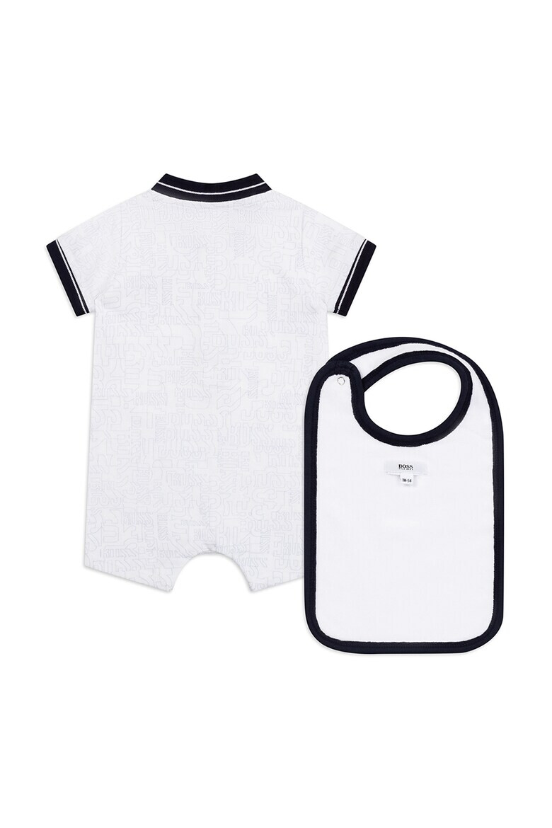 BOSS Kidswear Set de salopeta scurta si baveta - 2 piese - Pled.ro