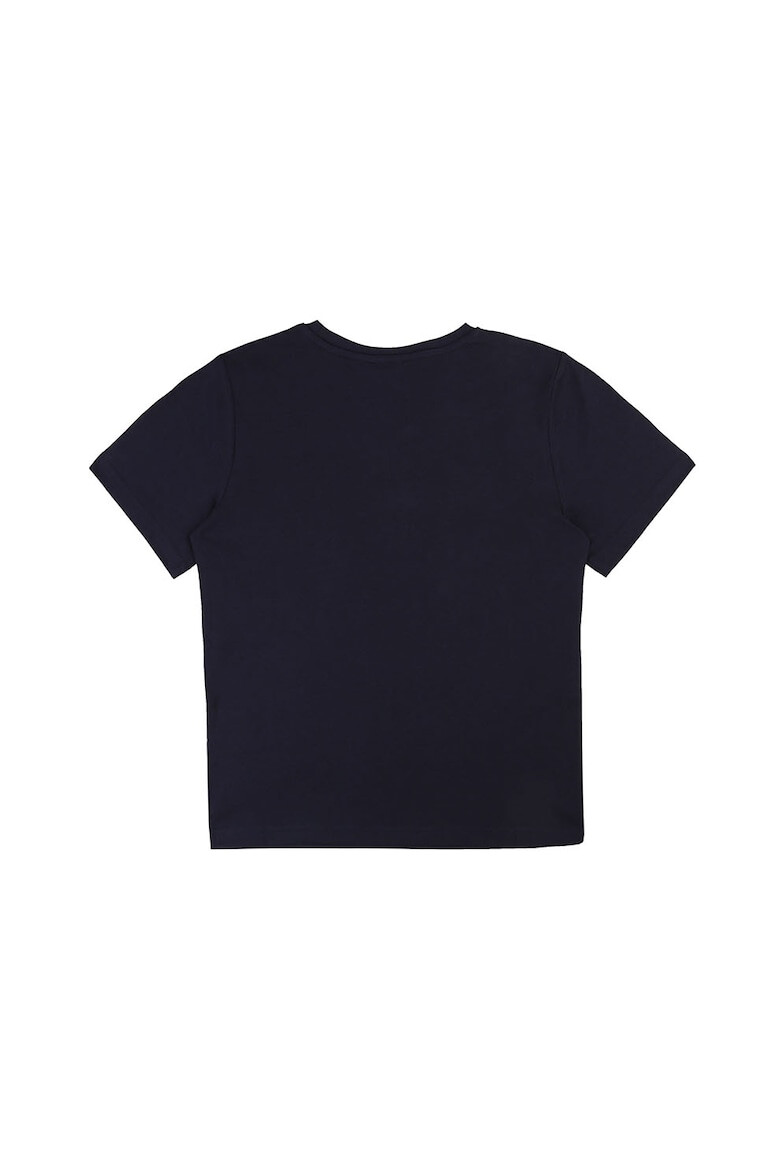 BOSS Kidswear Tricou cu decolteu la baza gatului si logo pe piept - Pled.ro