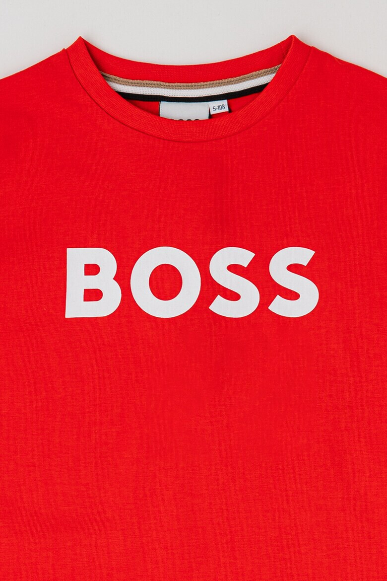 BOSS Kidswear Tricou de bumbac cu imprimeu logo - Pled.ro