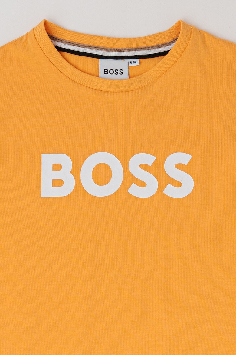 BOSS Kidswear Tricou de bumbac cu imprimeu logo - Pled.ro