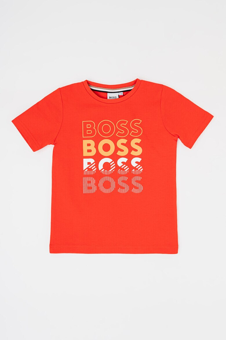 BOSS Kidswear Tricou de bumbac cu imprimeu logo - Pled.ro