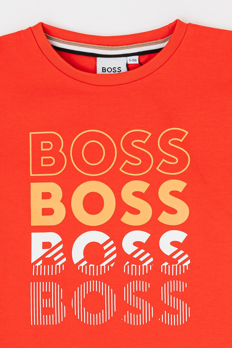 BOSS Kidswear Tricou de bumbac cu imprimeu logo - Pled.ro