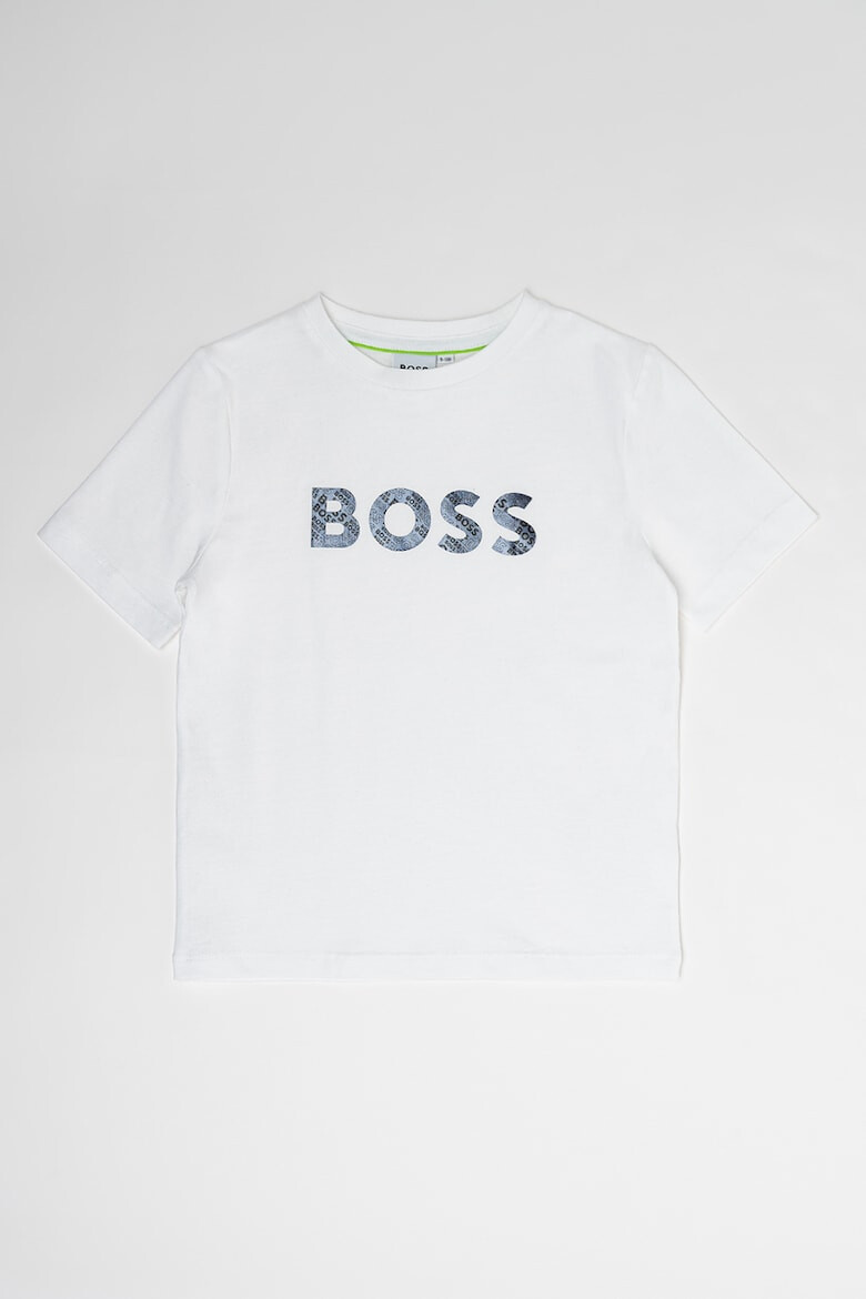 BOSS Kidswear Tricou din bumbac cu imprimeu logo - Pled.ro