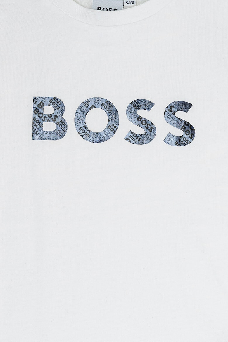 BOSS Kidswear Tricou din bumbac cu imprimeu logo - Pled.ro