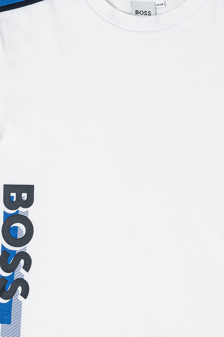 BOSS Kidswear Tricou din bumbac cu imprimeu logo - Pled.ro