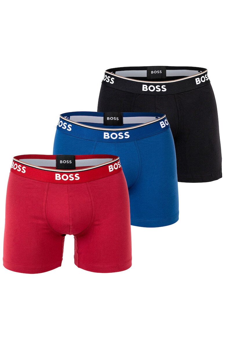 BOSS men's boxer shorts 3-pack - Boxer Briefs 3P Power Cotton Stretch Logo BoxerBr 3P Power 12957 - Pled.ro