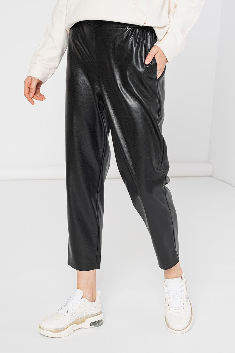 BOSS Pantaloni crop de piele ecologica Tolisa - Pled.ro