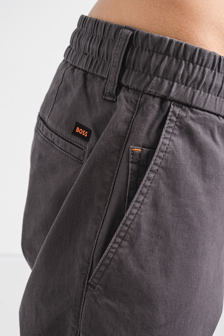 BOSS Pantaloni uni cu snur in talie - Pled.ro