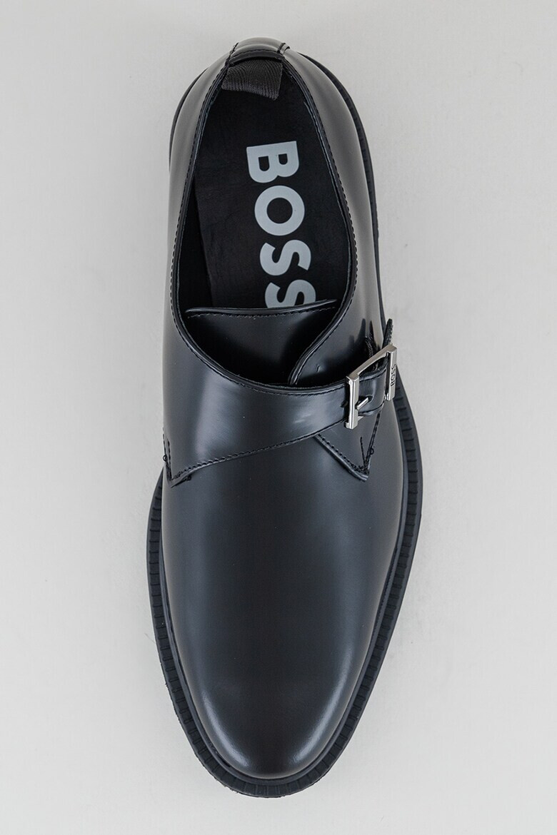 BOSS Pantofi derby de piele cu catarame - Pled.ro